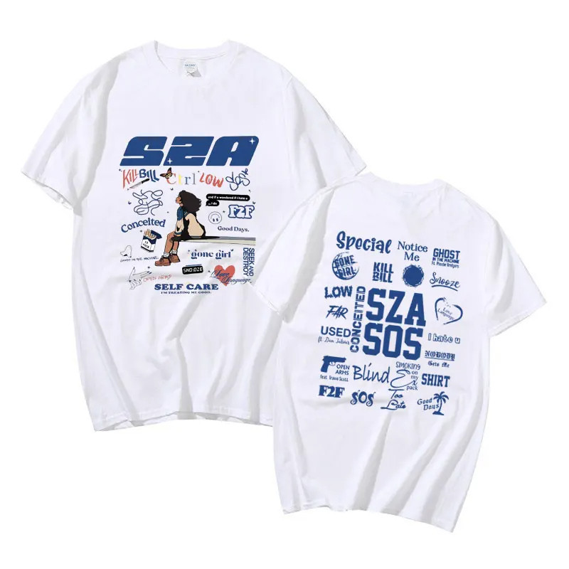 Camiseta Unissex Algodão Sza Tour Sos