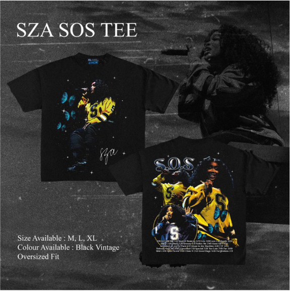 Camiseta Unissex Algodão SZA SOS TEE