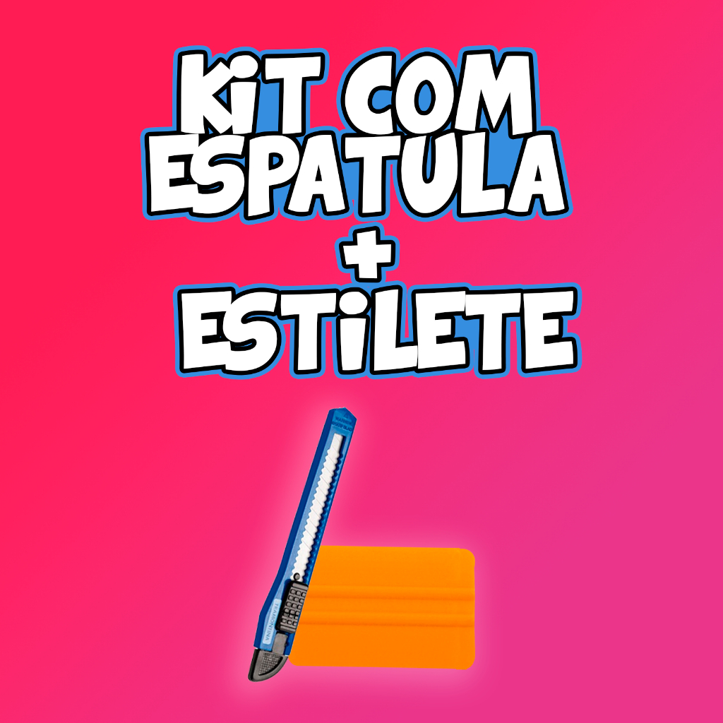 Espátula e Estilete Kit Instalação Papel de Parede