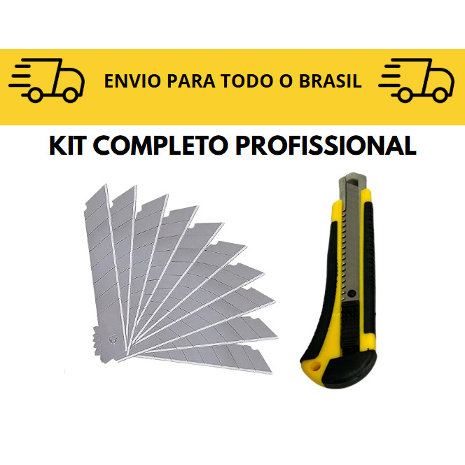 Kit 2 Estilete Profissional com 20 laminas / Corte / Estilete com laminas / kit completo