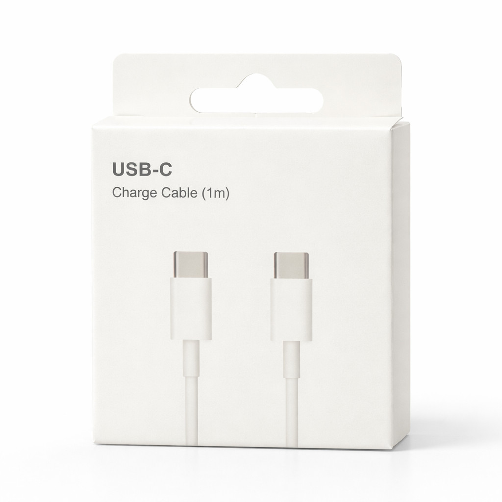 Cabo USB-C 1 Metro Carregamento Rápido Compatível iPhone 15 16 17 Android Samsung Xiaomi Tipo C