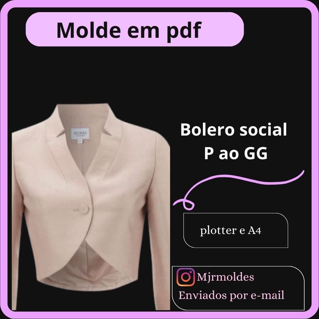 Molde Bolero Social