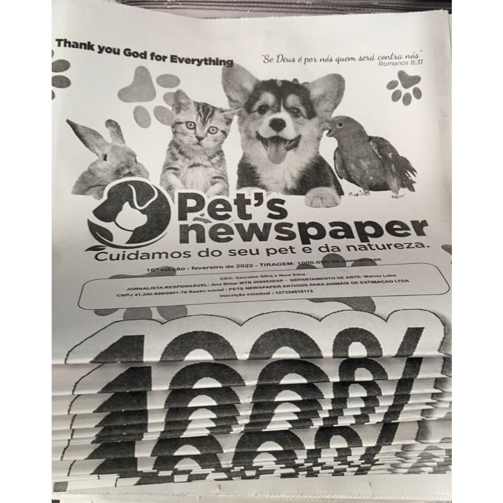 APARAS DE JORNAL PET 25KG