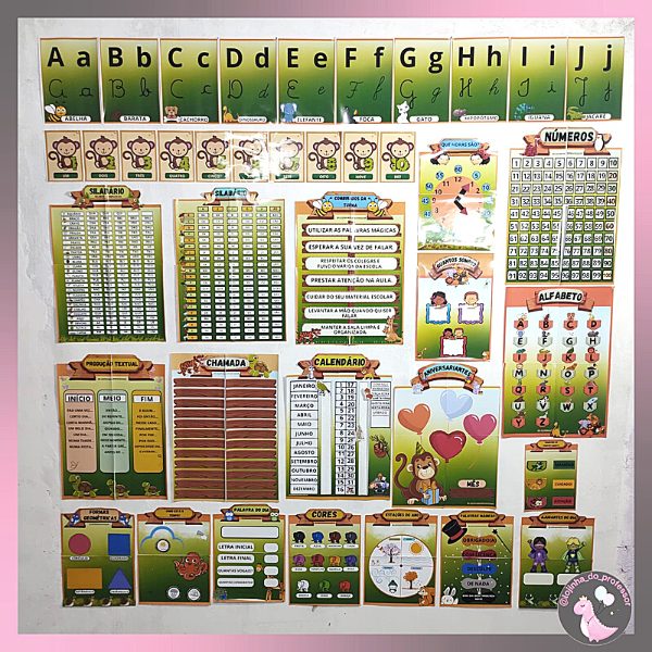 KIT SALA DE AULA - ANIMAIS - 23 ITENS
