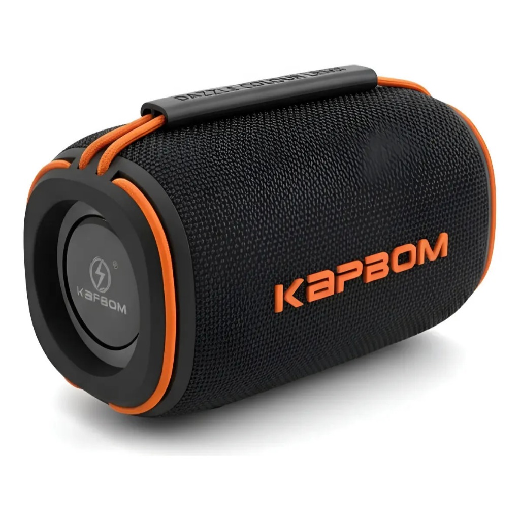 Caixa de Som LED RGB Bluetooth Portátil TWS 30W Kapbom KA-8296 Alto-falantes duplos à prova d