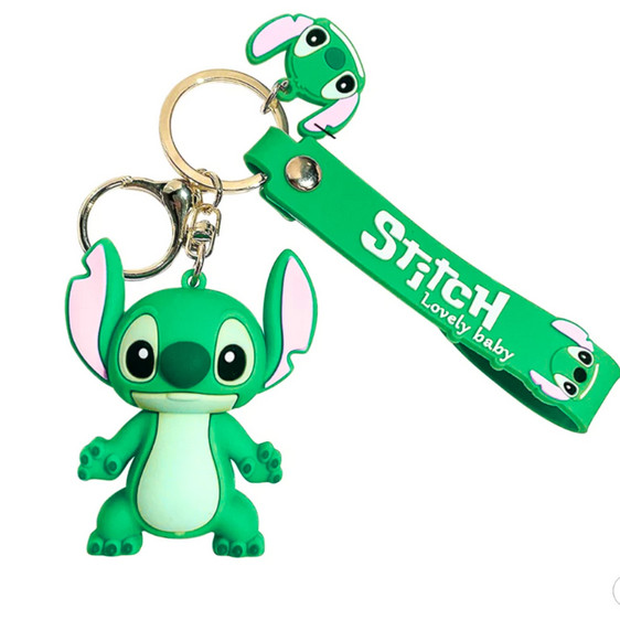 VERDE - Chaveiro Pingente Animação Premium Emborrachado Kids