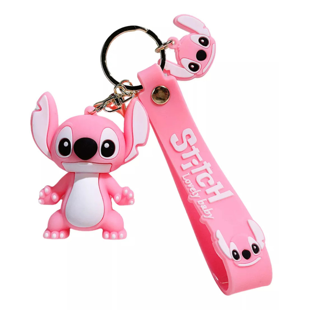 ROSA - Chaveiro Pingente Animação Premium Emborrachado Kids