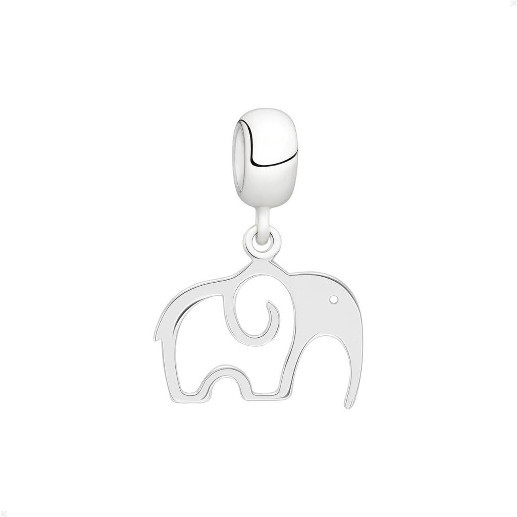 Berloque Pingente Prata 925 Elefante Design Premium