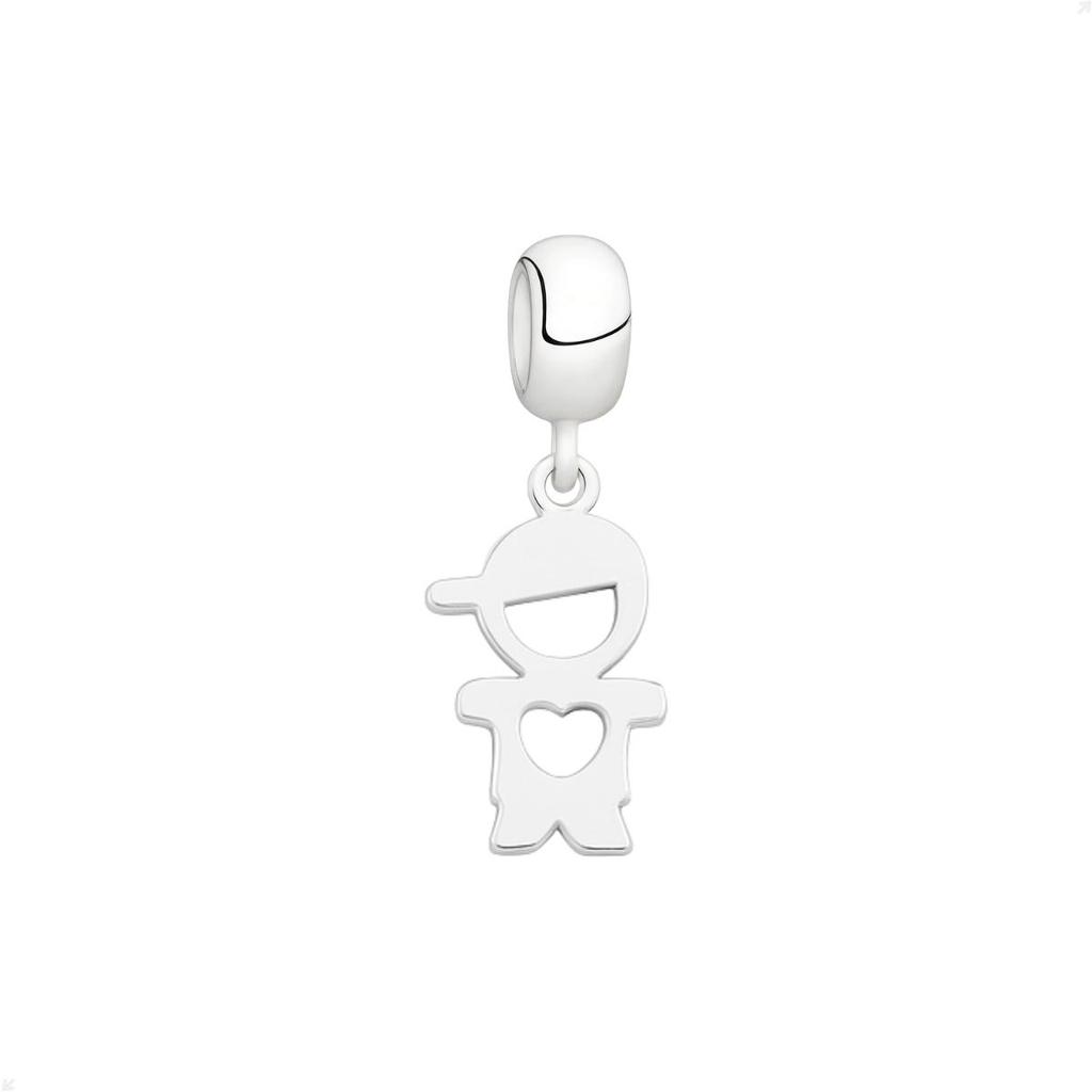 Berloque Pingente Prata 925 Menino Design Premium