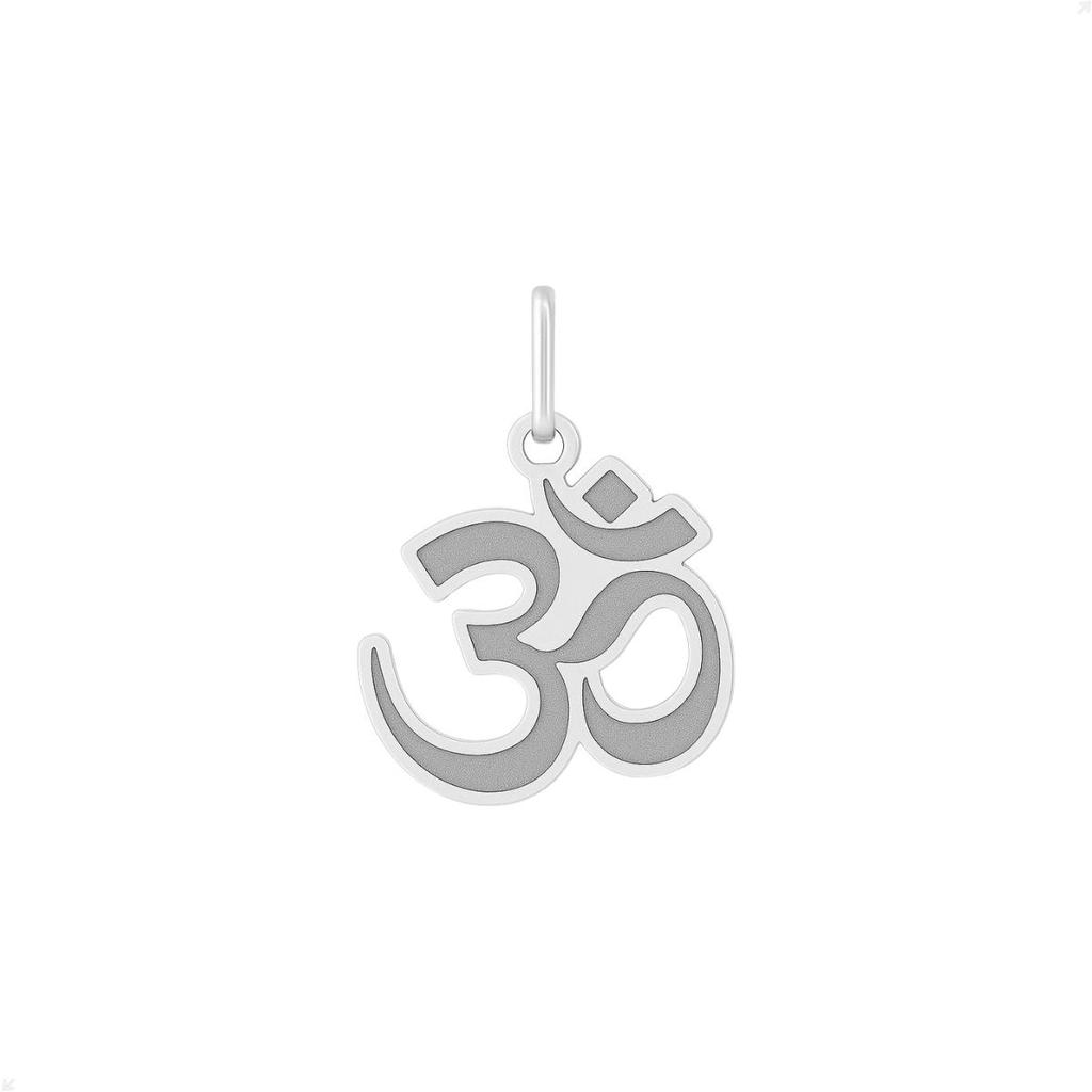 Pingente Prata 925 Símbolo Hindu Om Design Premium