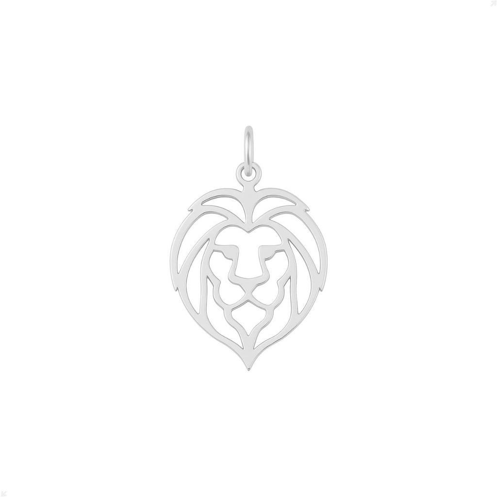 Pingente Prata 925 Cabeça De Leão Design Premium