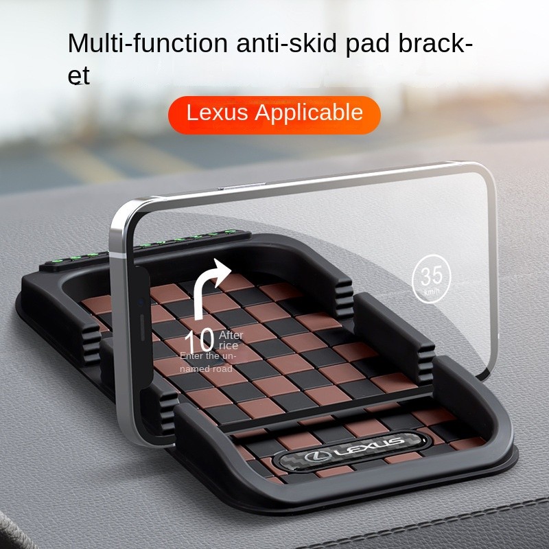 Car Phone Holder Parking Number Plate Non-Slip Mat for Lexus ES/Rx/LS/Lm/Nx/UX/LX B3MD