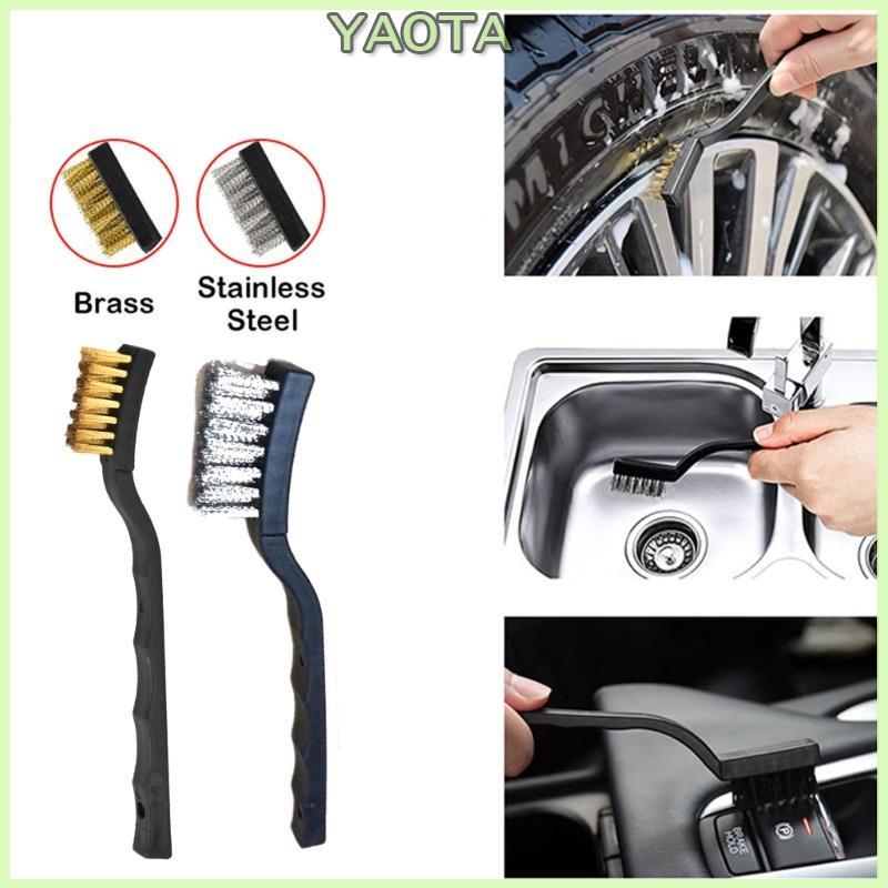 Heavy Duty Rust Removal Brush Copper/Steel Wire Cleaning Tool for Metal Surfaces