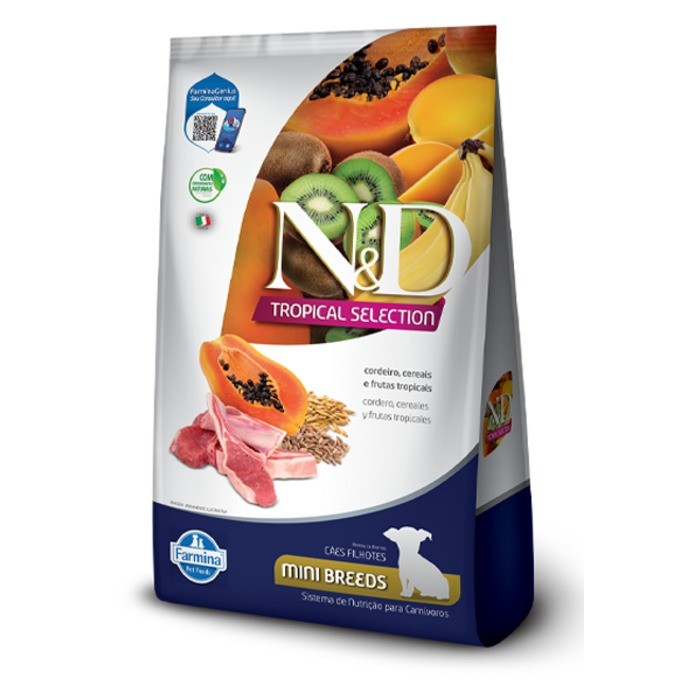 RAÇAO ND TROPICAL CORDEIRO PUPPY MINI 2+0,5KG