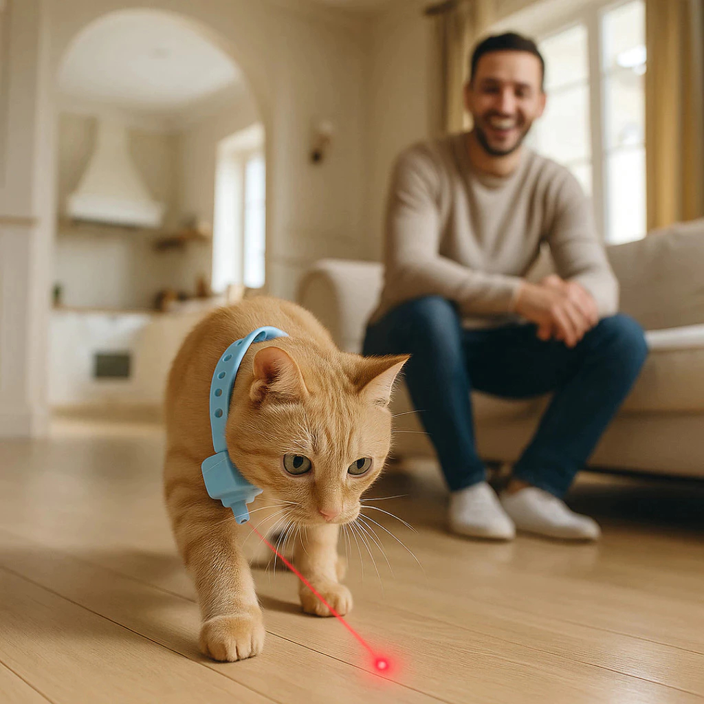 Coleira Laser para Gato Pet Premium Anti-stress