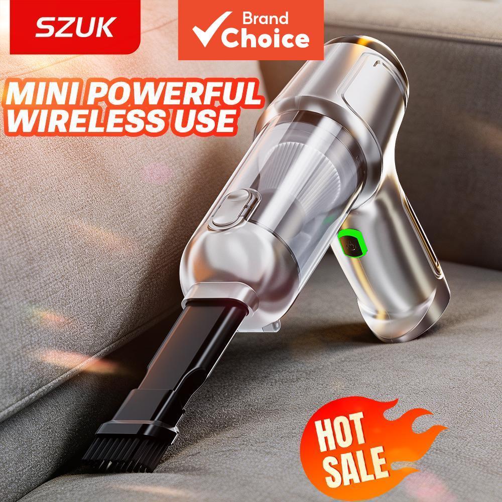 Aspirador de pó portátil para carro SZUK sem fio com forte sucção, ideal para remoção de pelos de pets