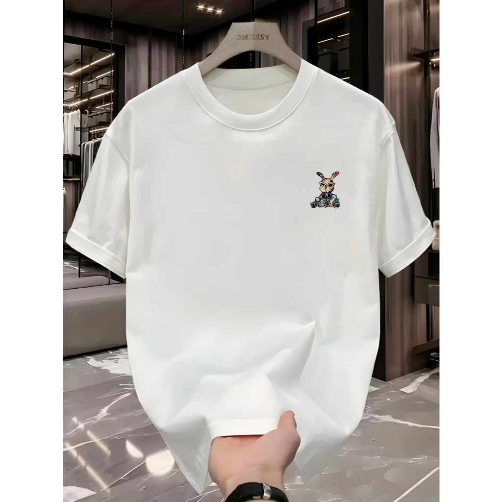 Camiseta Masculina Rabbit Graffiti 100% Algodão Street Wear