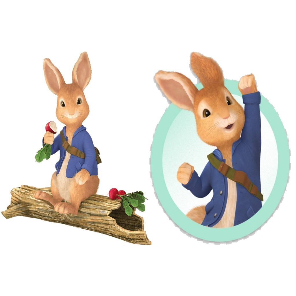 peter rabbit kit decoração de festa infantil 4 display de mesa de 20cm