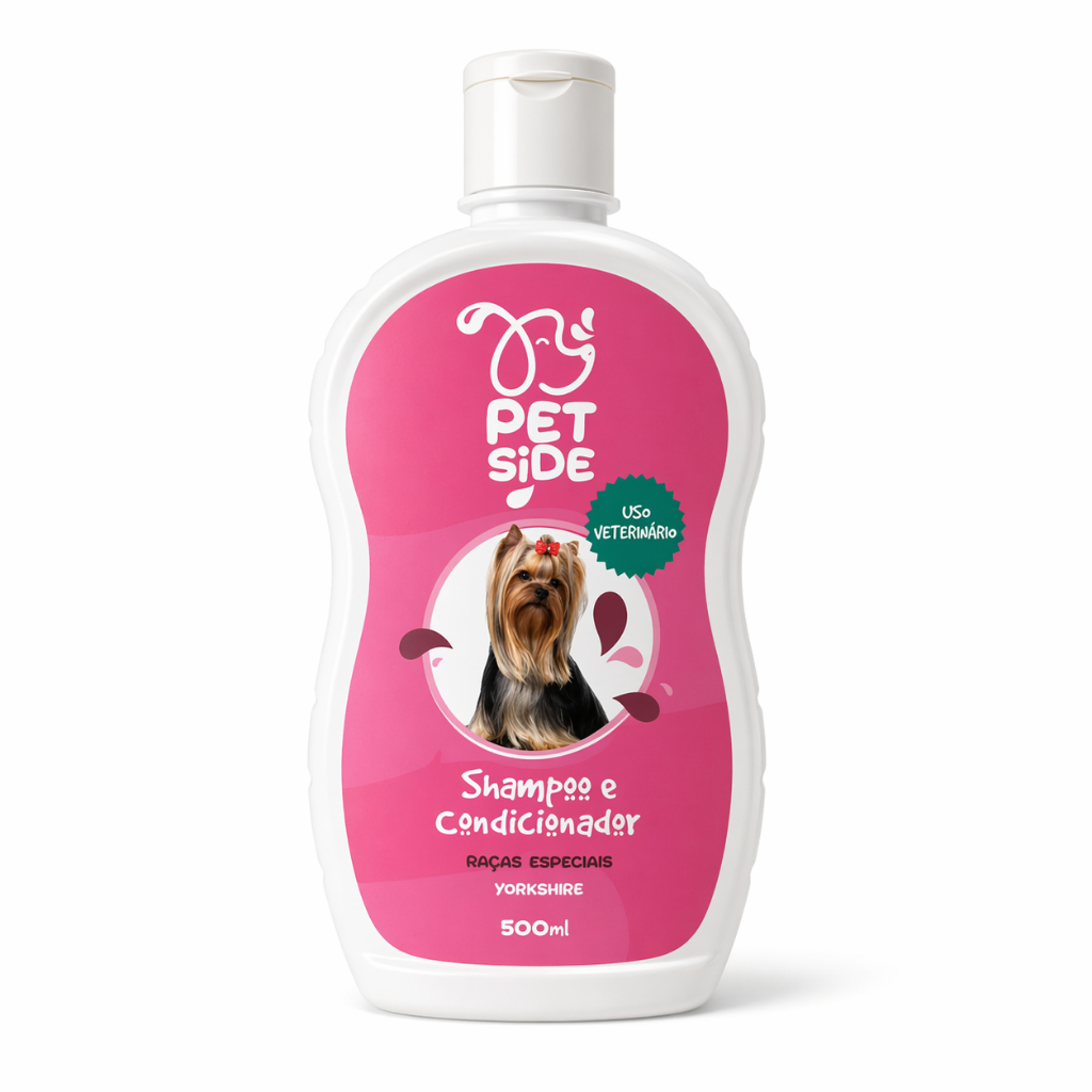 Shampoo & Condicionador para Yorkshire - Banho Perfumado Premium Cachorro Petshop