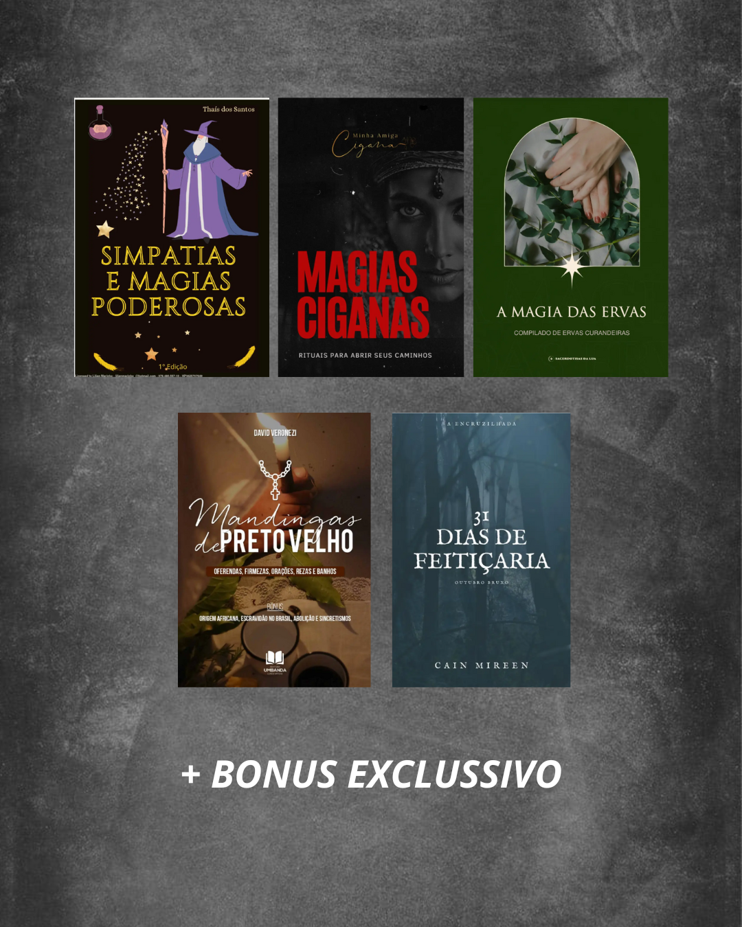 5 livros sobre magias