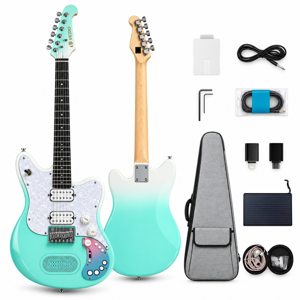 36 inch smart electric guitar set, equipped with Bluetooth effects and a 10W built-in speaker, suitable for beginners