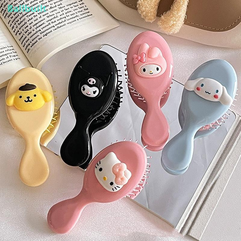 [BLU] Sanrio Hello Kitty Cartoon Cute Comb Anime Kawaii Melody Air Cushion Pente De Massagem Portátil Mini Kt Cat Girl T