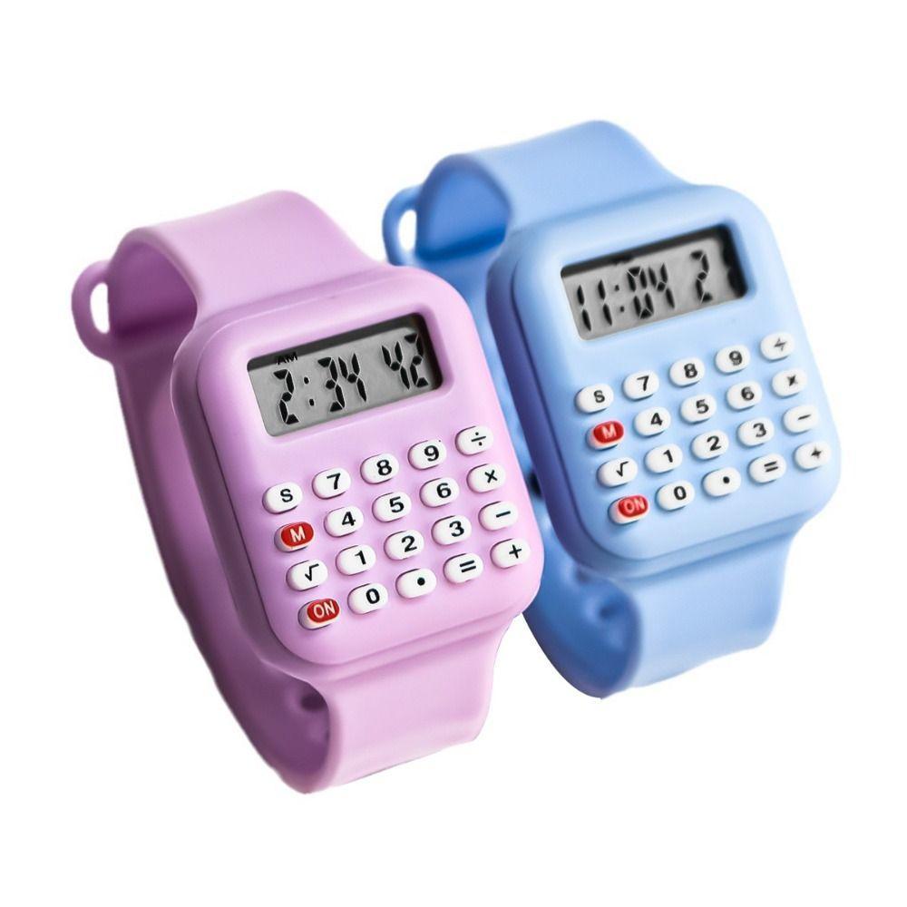 Calculadora Digital Eletrônica , Relógio Multifuncional Com Micro E Display De Data , Desenho Animado