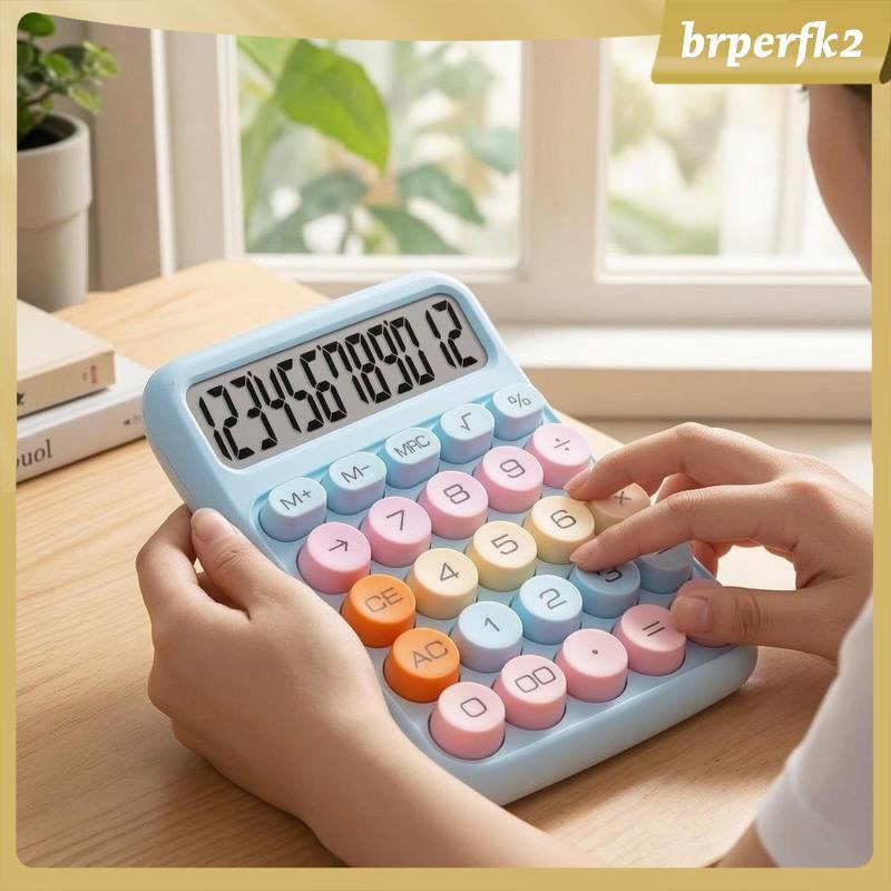 [Brperfk2] Calculadora Silenciosa De Teclas Elevadas Com Display Digital Confortável Para Trabalhadores De Escritório ,