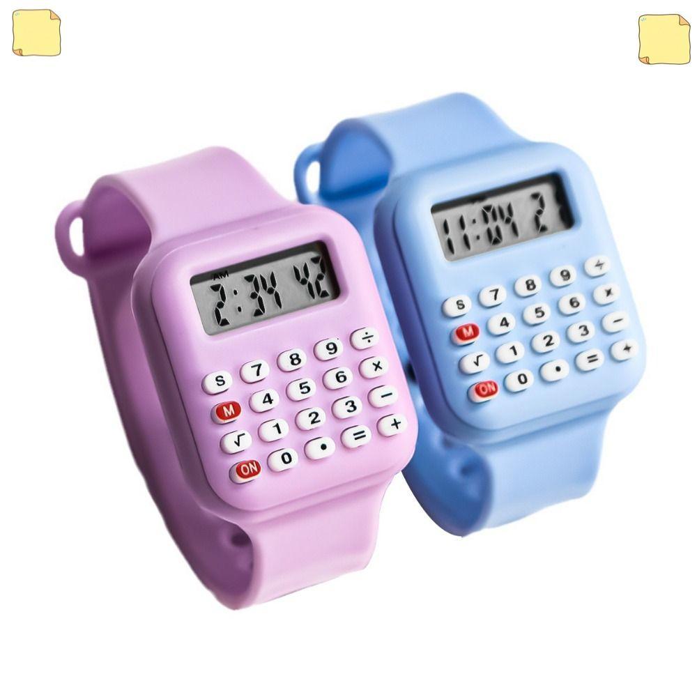 Relógio De Micro Calculadora , Digital Eletrônica Com Display De Data De Desenho Animado , Multifuncional