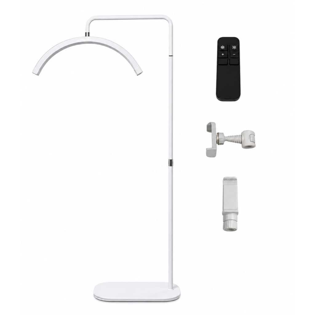 Ring Light Meia Lua Tomate MLG-113 45W Com Tripé Branco