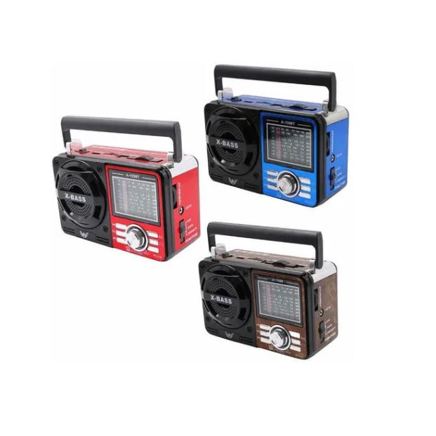 Rádio Bass Vintage Retro Caixa De Som Usb Mp3 A-1088