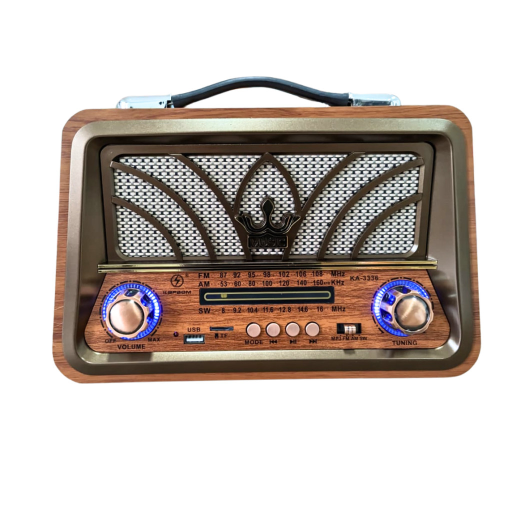 Radio Vintage Retrô Recarregável Am Fm Sw Usb Mp3  110v/220v ...