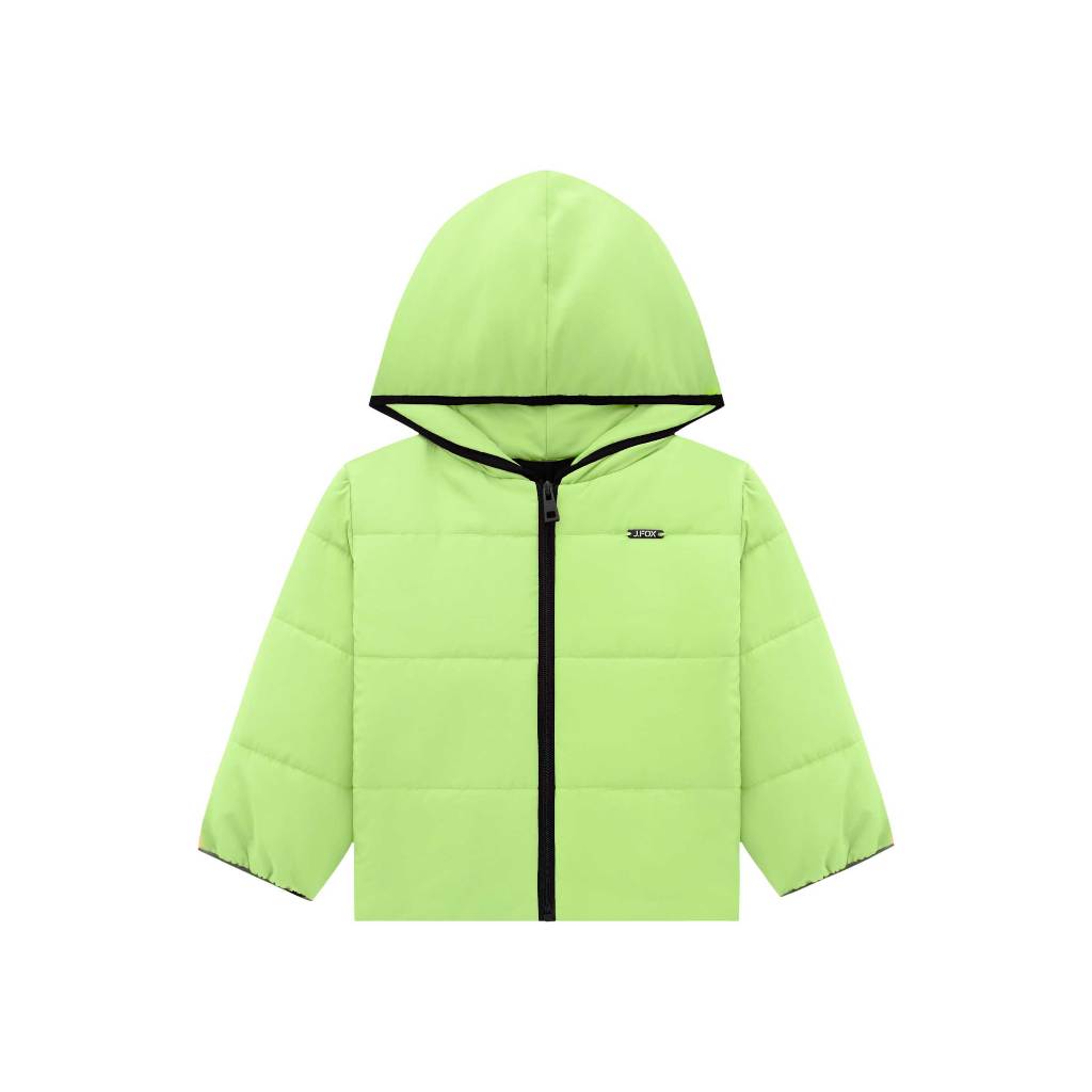 Jaqueta puffer em nylon waterproof *Johnny Fox tam gg