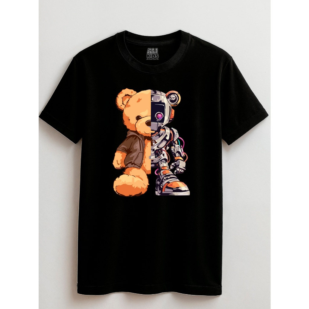 Camisa Bear Futuro Urban Juvenil e Infantil 2 ao 16 anos 100% Algodão