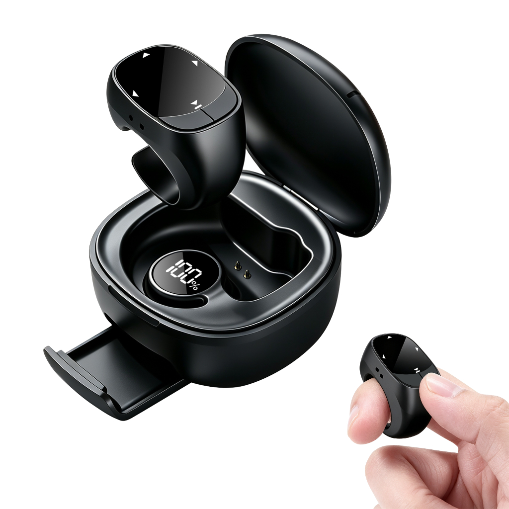 Controle Remoto Bluetooth Com Mouse Touchpad Para Telefone Tablet Rolagem De Vídeo Curto Obturador De Foto Ebook Página