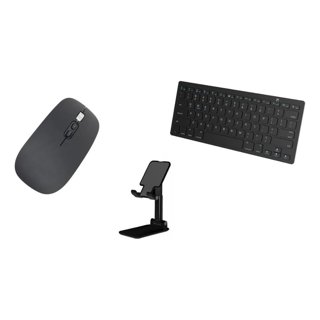Teclado + Mouse E Suporte Para Samsung/lenovo/xiaomi Tablets