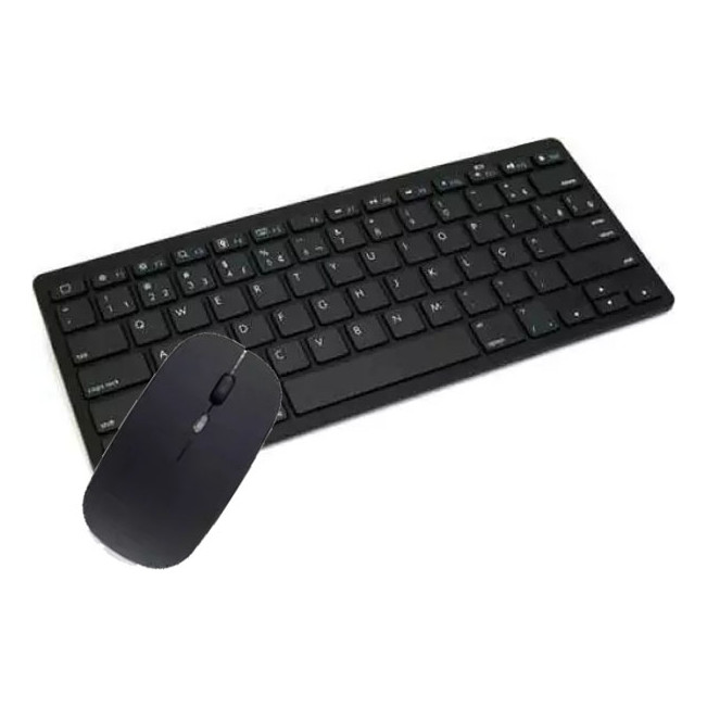 Teclado + Mouse E Suporte Para Samsung E Para Xiaomi Tablets