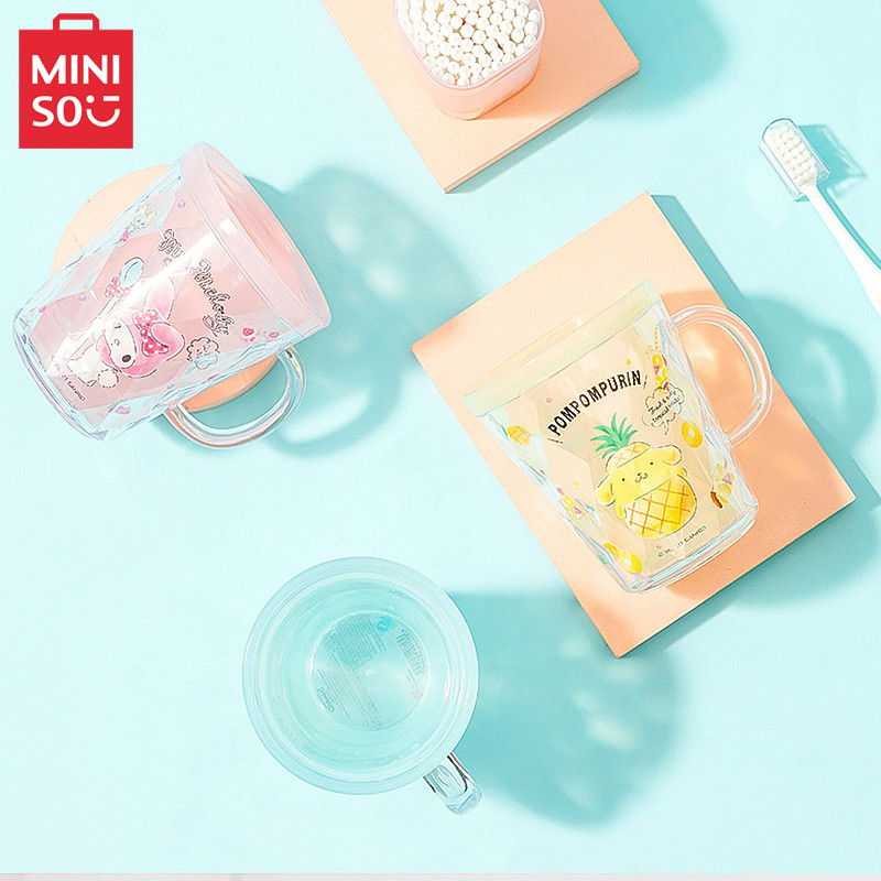 MINISO MINISO MINISO Sanrio Copo para enxaguatório bucal de camada dupla Canela Dog Melody Cute Wash Brushing Cup