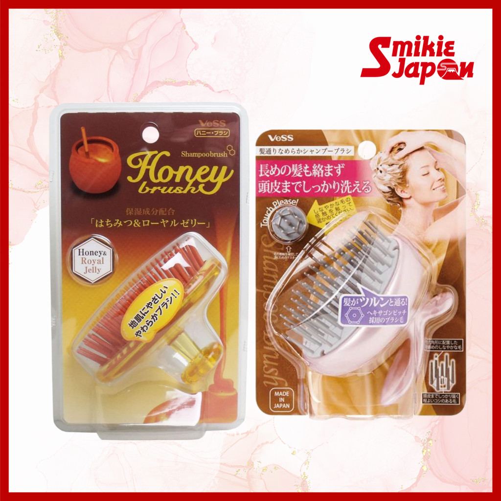 Vess Honey Shampoo Brush H-600 / Smooth Glide Shampoo Brush KNS-600 Direct from Japan