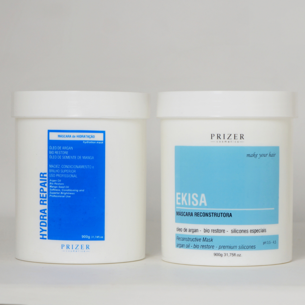 Kit Prizer Máscara Hydra Repair + Máscara EKSA Reconstrução Capilar Hidratação