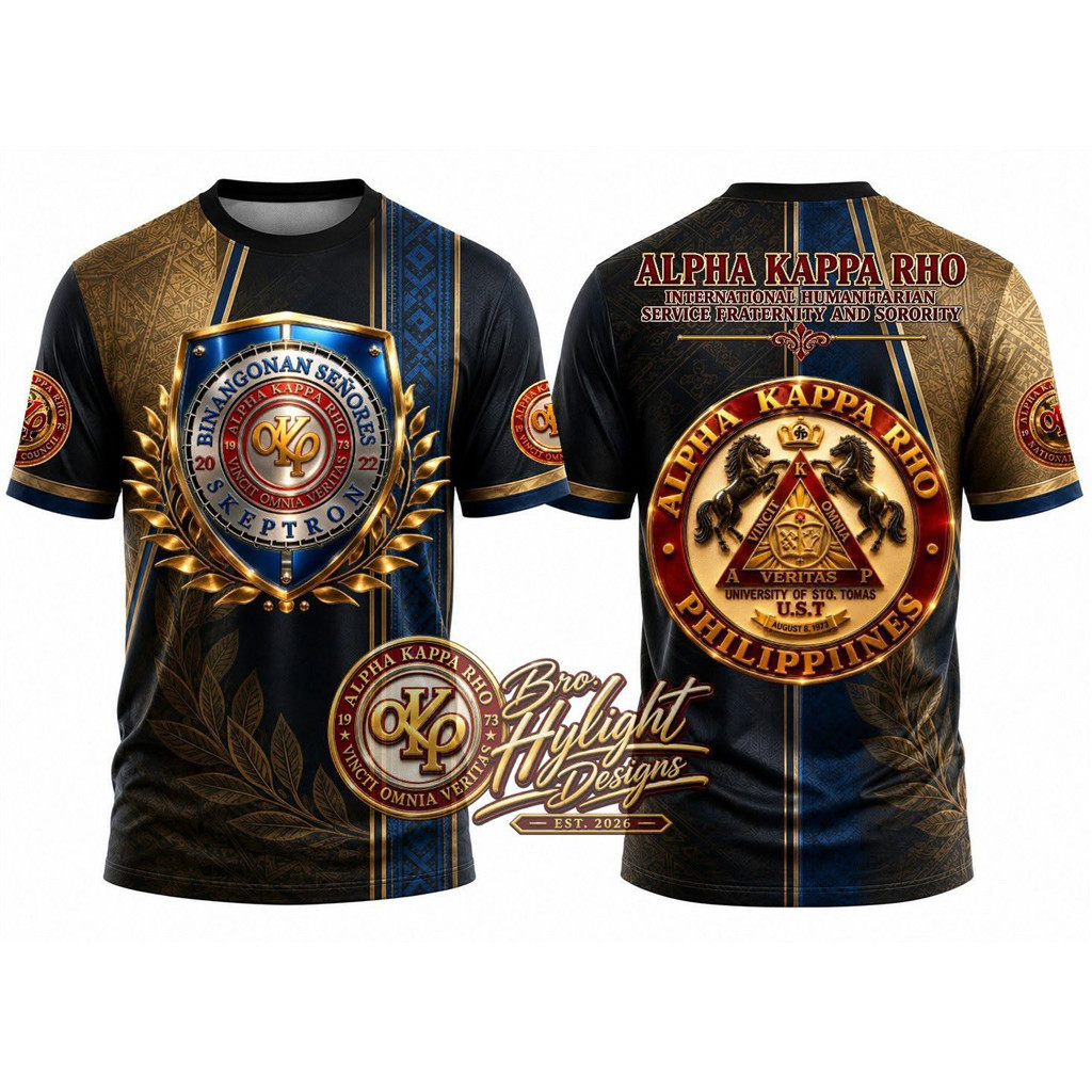 Alpha Kappa Rho Binangonan Señores Skeptron Full Sublimation Frat Jersey AKP Dry Fit Tee