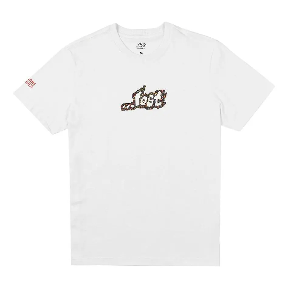 Camiseta Lost Pixel Logo Masculina Branco