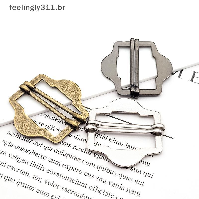 FEELI 3 Pcs Fivelas Tri-Glide De Metal Para Bolsa De Ombro Alça Colete Cinto Slider Ajustável