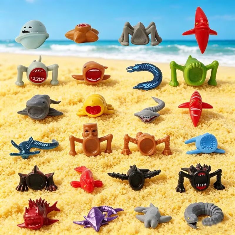 Novo mar profundo Mini-sailing monstro oceano profundo azul monstro cobra boneca decoração boneca modelo brinquedo figur