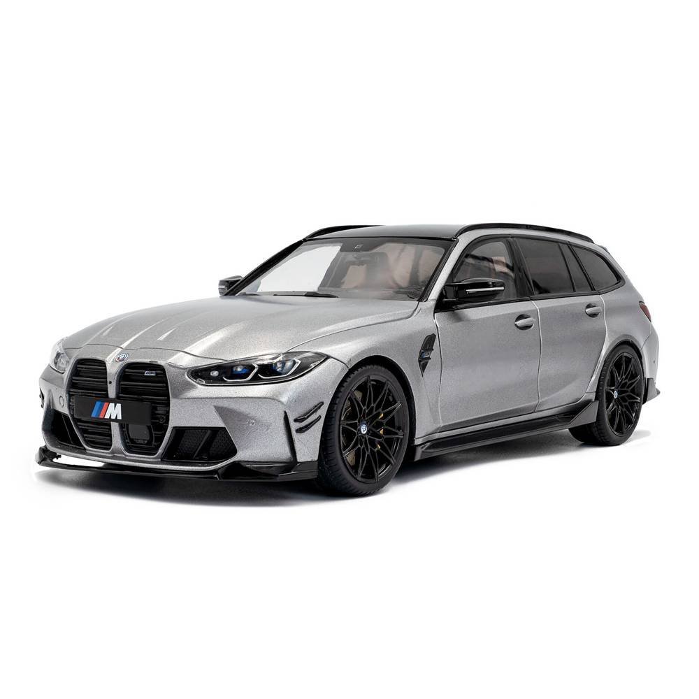 Miniatura Carro BMW M3 (G81) Touring com Performance Parts (2024) - Cinza - 1:18 - Solido