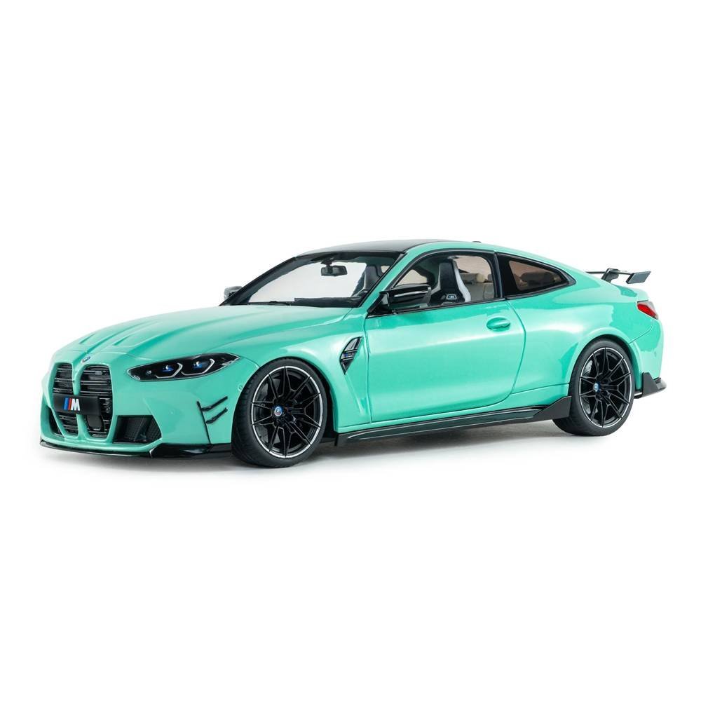 Miniatura Carro BMW M4 Performance Parts Solido Works (2025) - Verde Tiffany - 1:18 - Solido