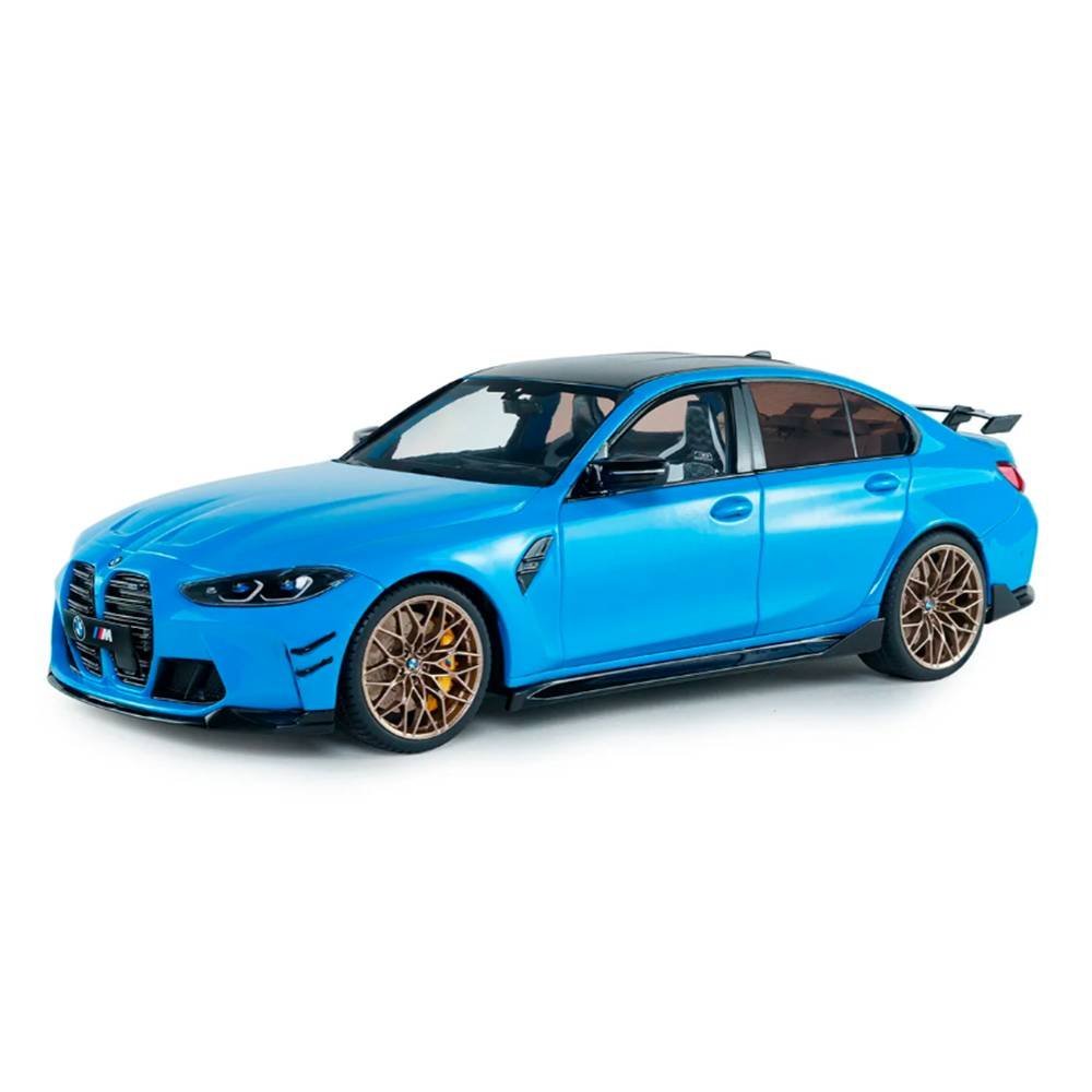 Miniatura Carro BMW M3 Performance Parts (2024) - Azul - 1:18 - Solido