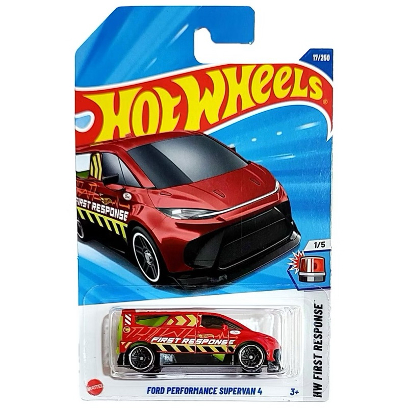 Hot Wheels Ford Performance Supervan 4 TH TREASURE HUNT vermelha First Response 17/250