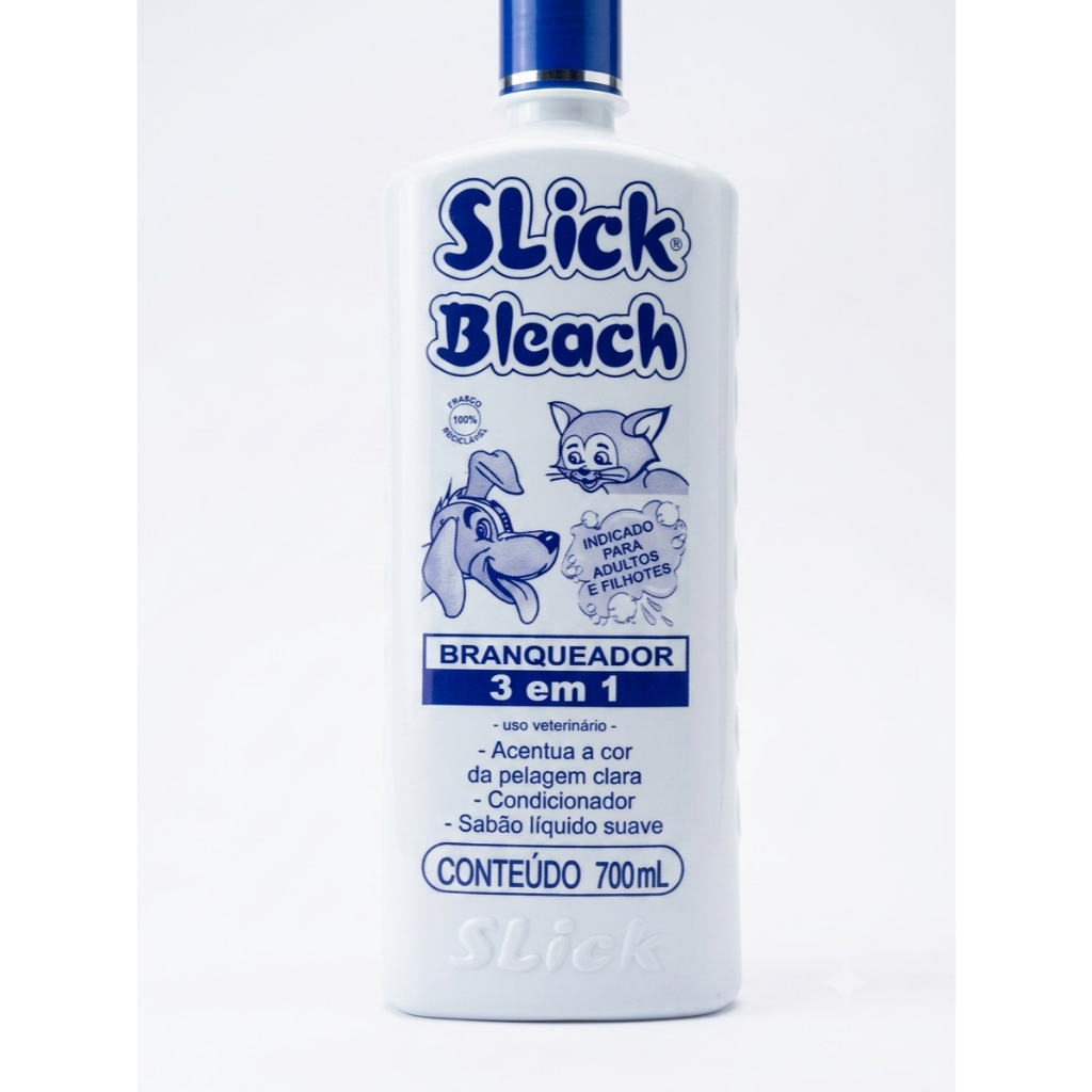Shampoo branqueador-  SLICK DOG 3em1 700ml