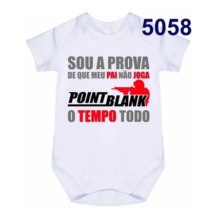 Roupa Body Bebê Sou A Prova Que Papai Point Blank Cód - 5058